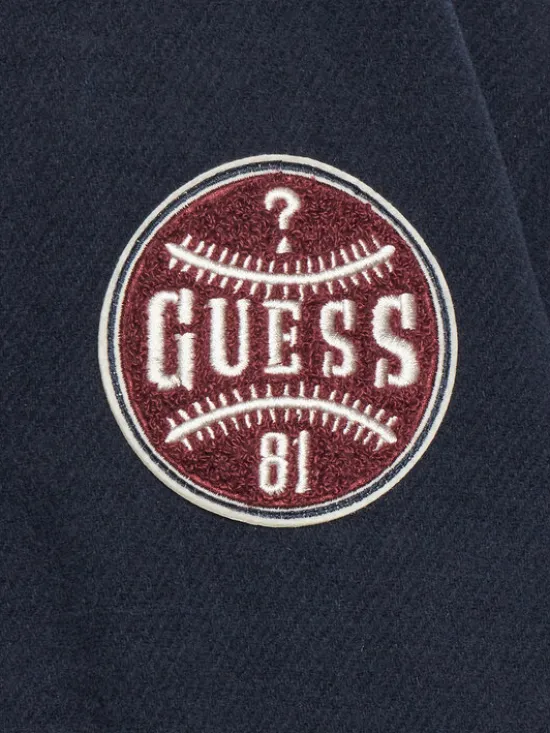Guess Kurtka bomber L5YL06 WHE70 Granatowy Regular Fit