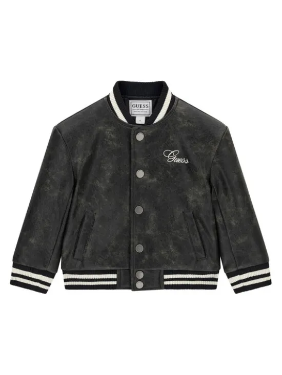 Guess Kurtka bomber N6YL04 W2663 Czarny Regular Fit