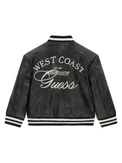 Guess Kurtka bomber N6YL04 W2663 Czarny Regular Fit