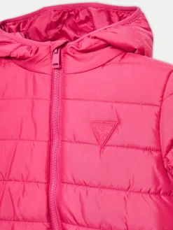 Guess Kurtka puchowa H4BJ10 WCFM0 Różowy Regular Fit