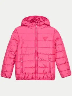 Guess Kurtka puchowa H4BJ10 WCFM0 Różowy Regular Fit
