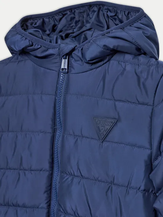 Guess Kurtka puchowa H4BJ10 WCFM0 Niebieski Regular Fit