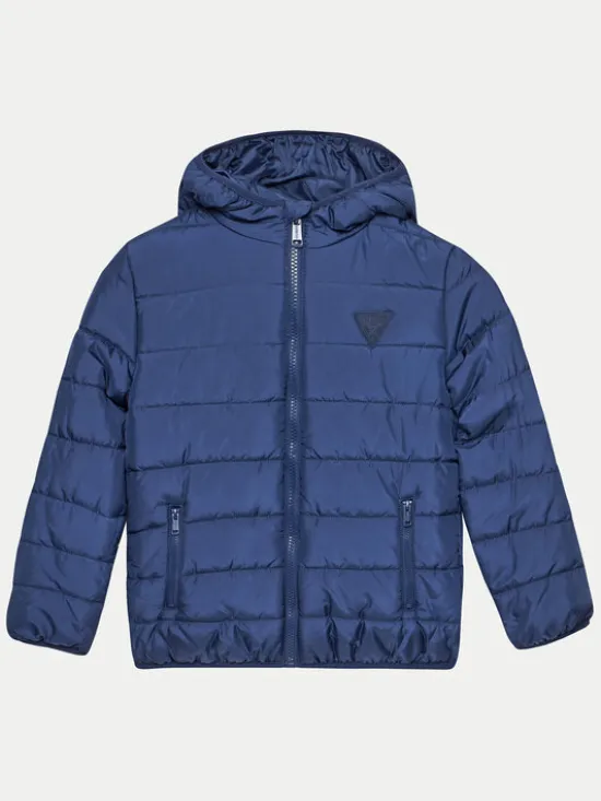 Guess Kurtka puchowa H4BJ10 WCFM0 Niebieski Regular Fit