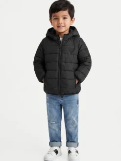 Guess Kurtka puchowa H4BT03 WCFM0 Czarny Regular Fit