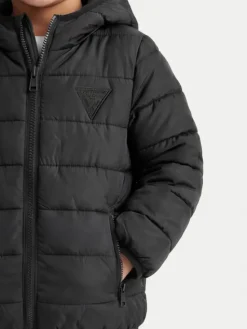 Guess Kurtka puchowa H4BT03 WCFM0 Czarny Regular Fit
