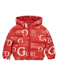 Guess Kurtka zimowa H6BL03 W4100 Czerwony Regular Fit