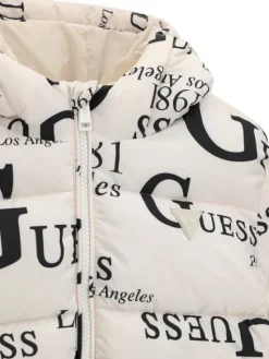 Guess Kurtka zimowa H6BL05 W4160 Kremowy Oversize