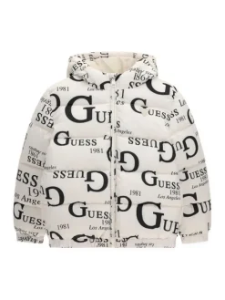 Guess Kurtka zimowa H6BL05 W4160 Kremowy Oversize