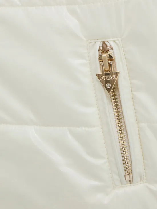Guess Kurtka zimowa K5BL08 WGL60 Écru Regular Fit
