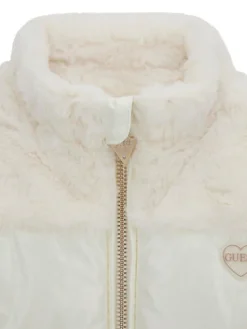 Guess Kurtka zimowa K5BL08 WGL60 Écru Regular Fit