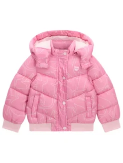 Guess Kurtka zimowa K6YL04 W2597 Różowy Regular Fit