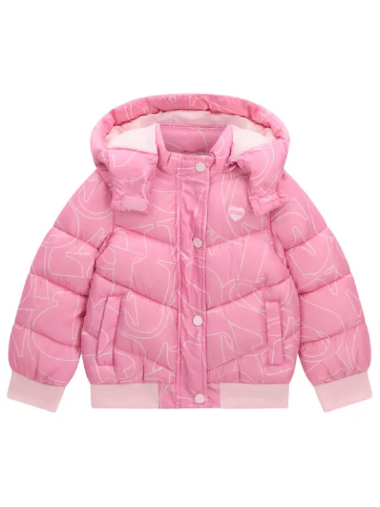 Guess Kurtka zimowa K6YL04 W2597 Różowy Regular Fit