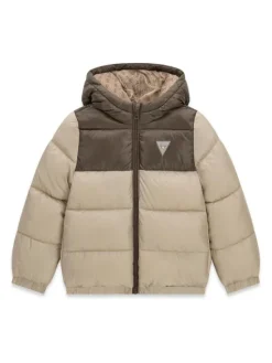 Guess Kurtka zimowa N6YL01 W2656 Beżowy Regular Fit
