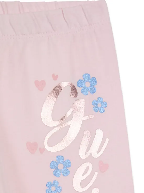Guess Legginsy K6RB04 J1314 Różowy Slim Fit