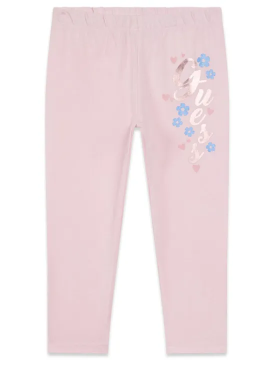 Guess Legginsy K6RB04 J1314 Różowy Slim Fit