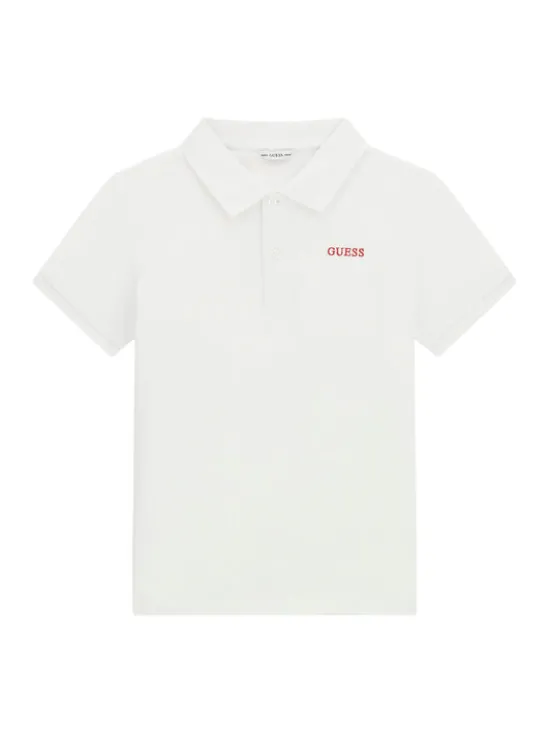 Guess Polo L6YP04 K3999 Biały Regular Fit