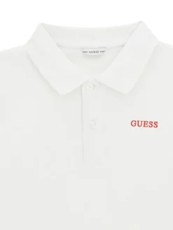 Guess Polo L6YP04 K3999 Biały Regular Fit