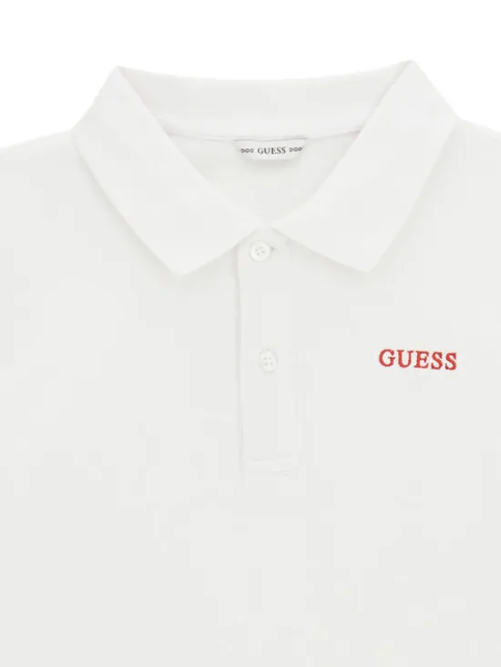 Guess Polo L6YP04 K3999 Biały Regular Fit