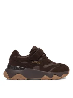 Guess Sneakersy EO-CP40GG24W2026 Brązowy ciemny
