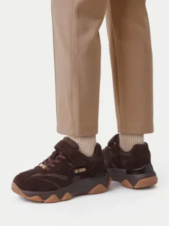 Guess Sneakersy EO-CP40GG24W2026 Brązowy ciemny