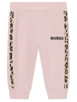 Guess Spodnie dresowe K6BB03 K5886 Różowy jasny Regular Fit