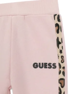 Guess Spodnie dresowe K6BB03 K5886 Różowy jasny Regular Fit