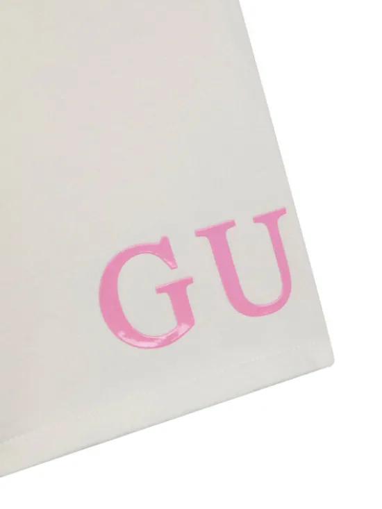 Guess Spodnie dresowe K6RB01 KA6R4 Biały Regular Fit