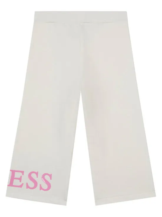 Guess Spodnie dresowe K6RB01 KA6R4 Biały Regular Fit