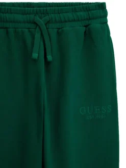 Guess Spodnie dresowe L5YQ19 KAV34 Zielony ciemny Regular Fit