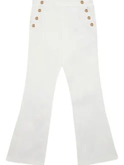 Guess Spodnie materiałowe J6RB09 WF7H0 Biały Bootcut Fit