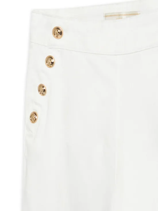 Guess Spodnie materiałowe J6RB09 WF7H0 Biały Bootcut Fit