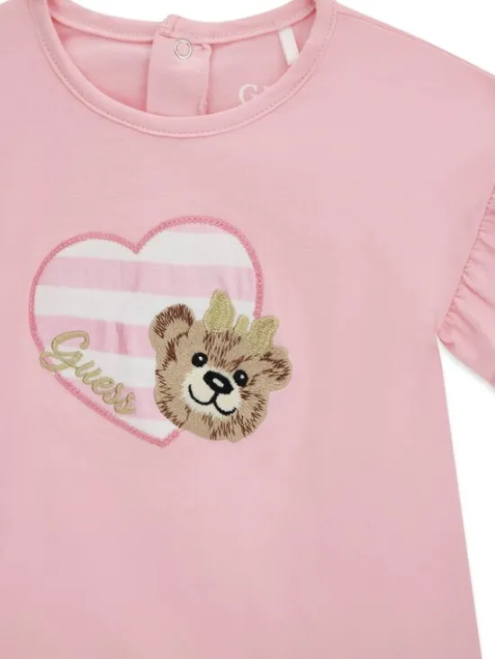 Guess Sukienka codzienna A6GK01 K6YW4 Różowy Regular Fit