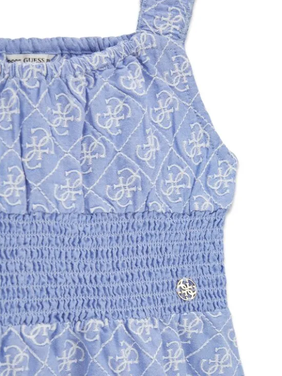 Guess Sukienka codzienna J6GK22 WR300 Błękitny Regular Fit