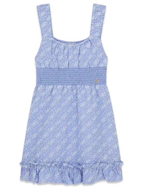 Guess Sukienka codzienna J6GK22 WR300 Błękitny Regular Fit