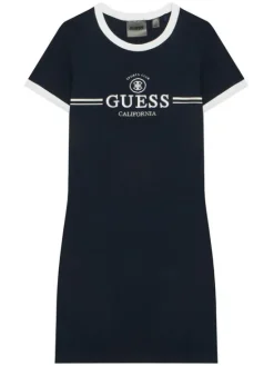 Guess Sukienka codzienna J6GK26 KCQX1 Granatowy Slim Fit