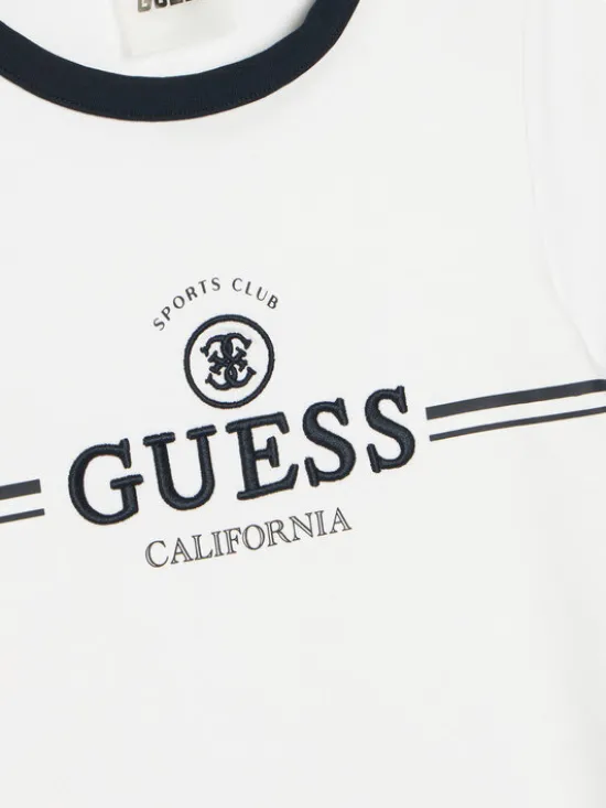 Guess Sukienka codzienna J6GK26 KCQX1 Biały Slim Fit