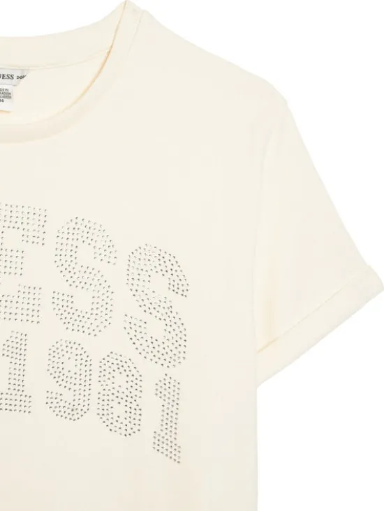 Guess Sukienka codzienna J6RK00 KA6R4 Écru Regular Fit