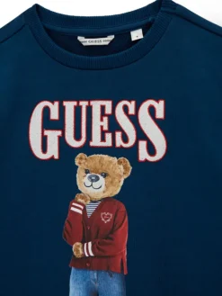Guess Sukienka codzienna J6RK11 KAD74 Granatowy Regular Fit