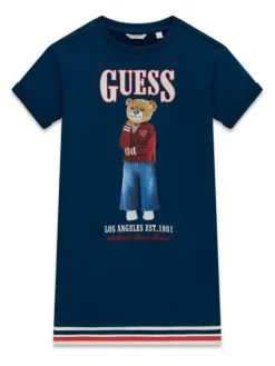 Guess Sukienka codzienna J6RK11 KAD74 Granatowy Regular Fit