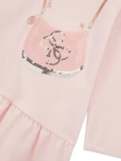 Guess Sukienka codzienna K6BK05 K5934 Różowy jasny Regular Fit