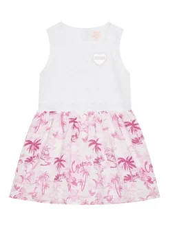 Guess Sukienka codzienna K5GK26 WH710 Biały Regular Fit