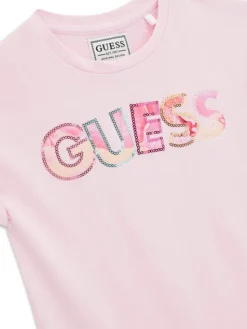 Guess Sukienka codzienna K6GK10 KAE24 Różowy jasny Regular Fit