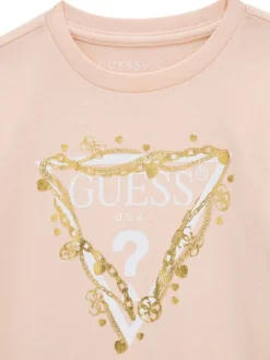 Guess Sukienka codzienna K3YK13 KA6W4 Różowy jasny Regular Fit