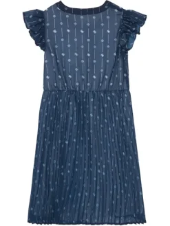 Guess Sukienka elegancka J6RK13 WA2T0 Granatowy Regular Fit