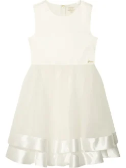 Guess Sukienka elegancka J6RK34 WM330 Biały Regular Fit