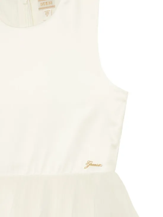 Guess Sukienka elegancka J6RK34 WM330 Biały Regular Fit
