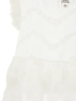 Guess Sukienka elegancka K6RK22 WK040 Biały Regular Fit
