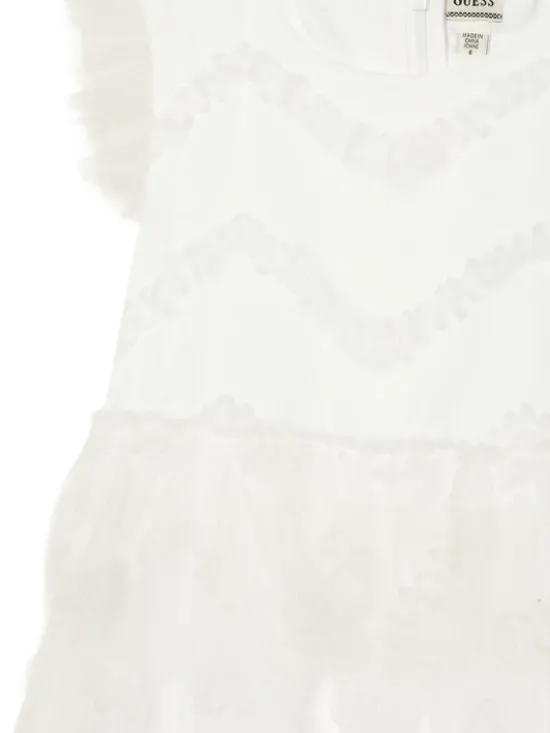 Guess Sukienka elegancka K6RK22 WK040 Biały Regular Fit
