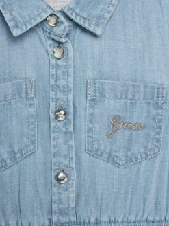 Guess Sukienka jeansowa K5RK19 D3X30 Niebieski Regular Fit