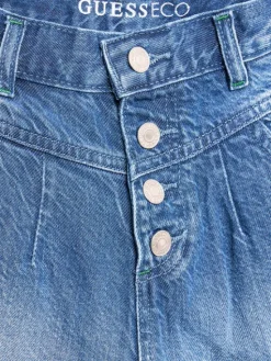 Guess Szorty jeansowe J3GD16 D4MU2 Niebieski Relaxed Fit
